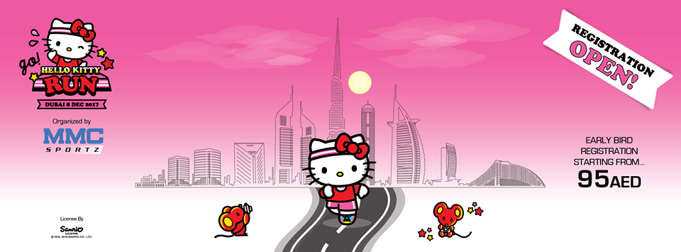 Hello Kitty Run Dubai 2017 - Coming Soon in UAE   