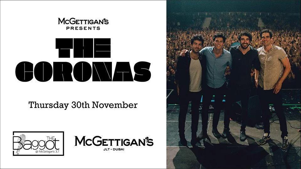 The Coronas Live in Dubai - Coming Soon in UAE   