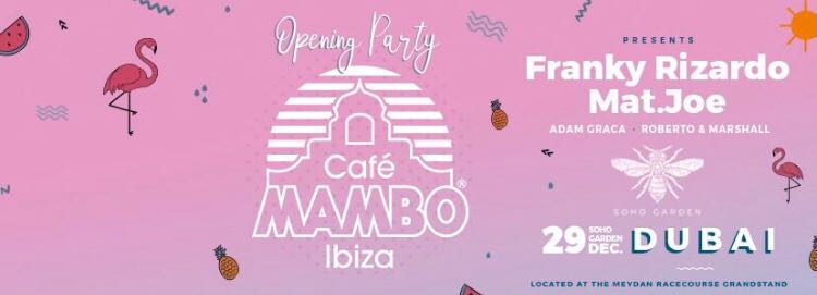 Cafe Mambo Ibiza at Soho Garden - Coming Soon in UAE   