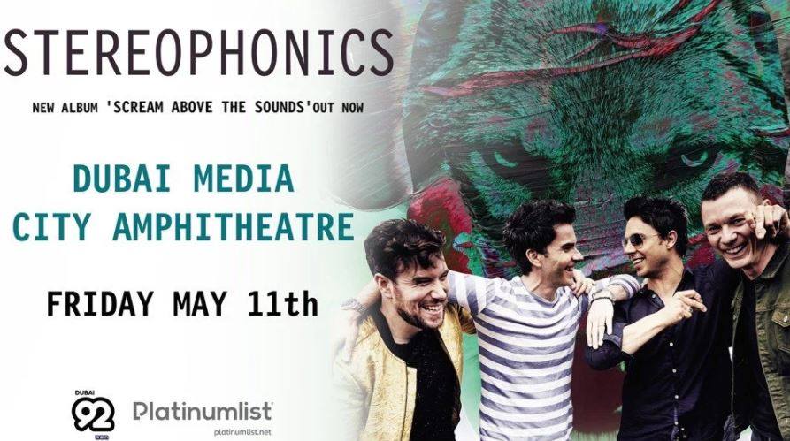 Stereophonics Live in Dubai - Coming Soon in UAE   