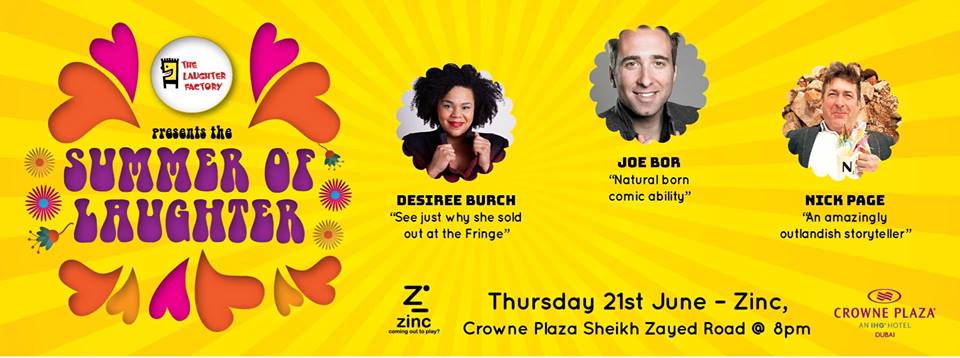 The Laughter Factory at Zinc - Coming Soon in UAE   