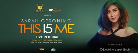 Sarah Geronimo Live in Dubai - Coming Soon in UAE   