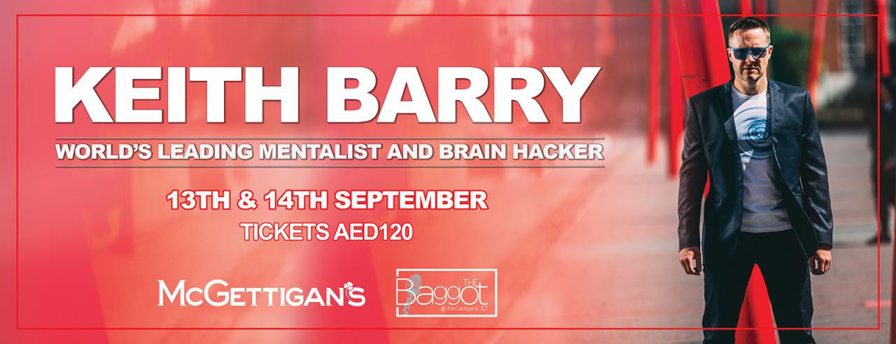 Keith Barry live in Dubai - Coming Soon in UAE   