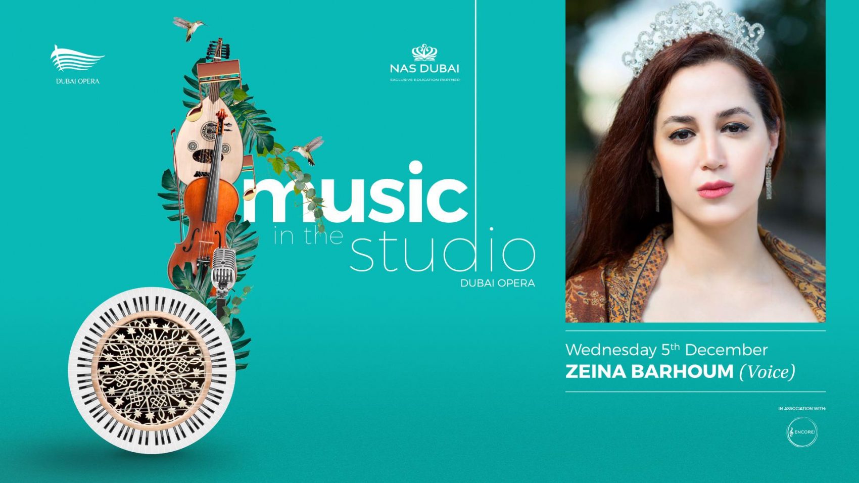 Music in the Studio: Zeina Barhoum (Soprano) - Coming Soon in UAE   