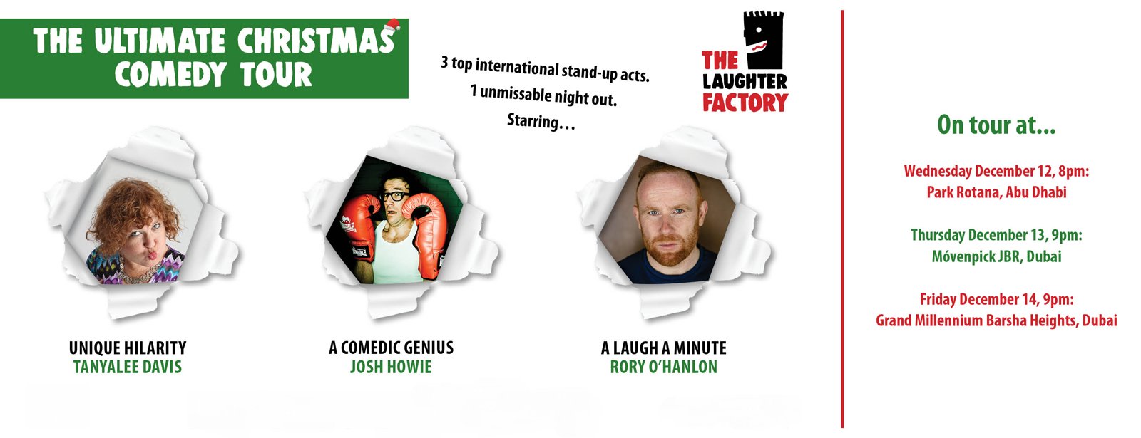 The Laughter Factory: The Ultimate Christmas Comedy Tour - Coming Soon in UAE   