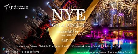 Andreea’s NYE 2019 Gala dinner - Coming Soon in UAE   