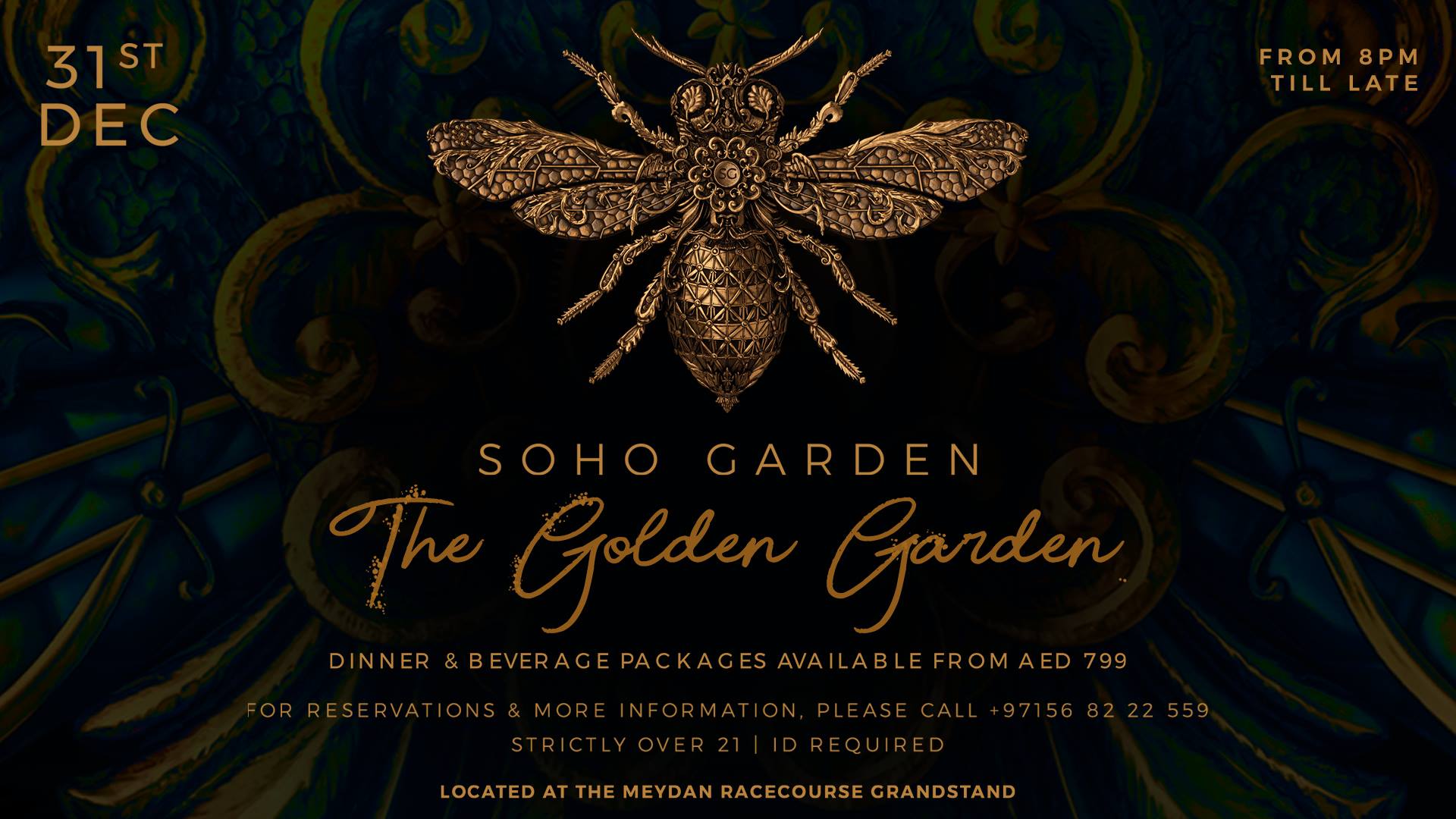 The Golden Garden (NYE) at Soho Garden - Coming Soon in UAE   