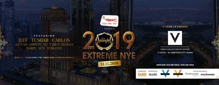 Plush Extreme NYE 2019 at the V Hotel Dubai - Coming Soon in UAE   