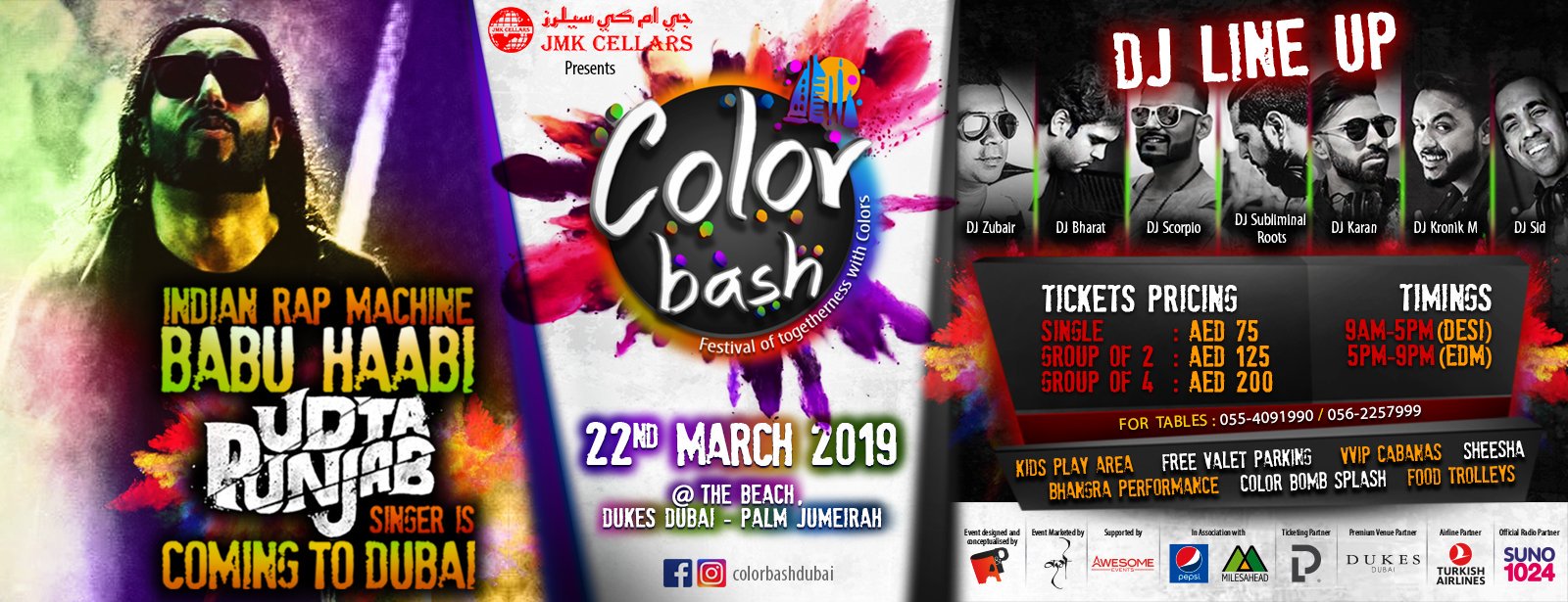 Color Bash Dubai 2019 At The Beach - Coming Soon in UAE   