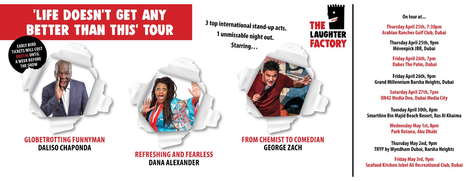 The Laughter Factory – Life doesn’t get any better than this - Coming Soon in UAE   