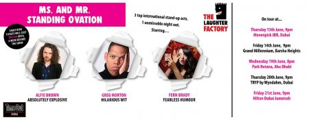 The Laughter Factory: Ms. & Mr Standing Ovation Tour - Coming Soon in UAE   