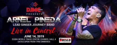 Arnel Pineda Concert at the Dubai World Trade Centre - Coming Soon in UAE   