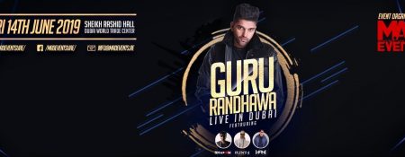 Guru Randhawa Concert at the Dubai World Trade Centre - Coming Soon in UAE   