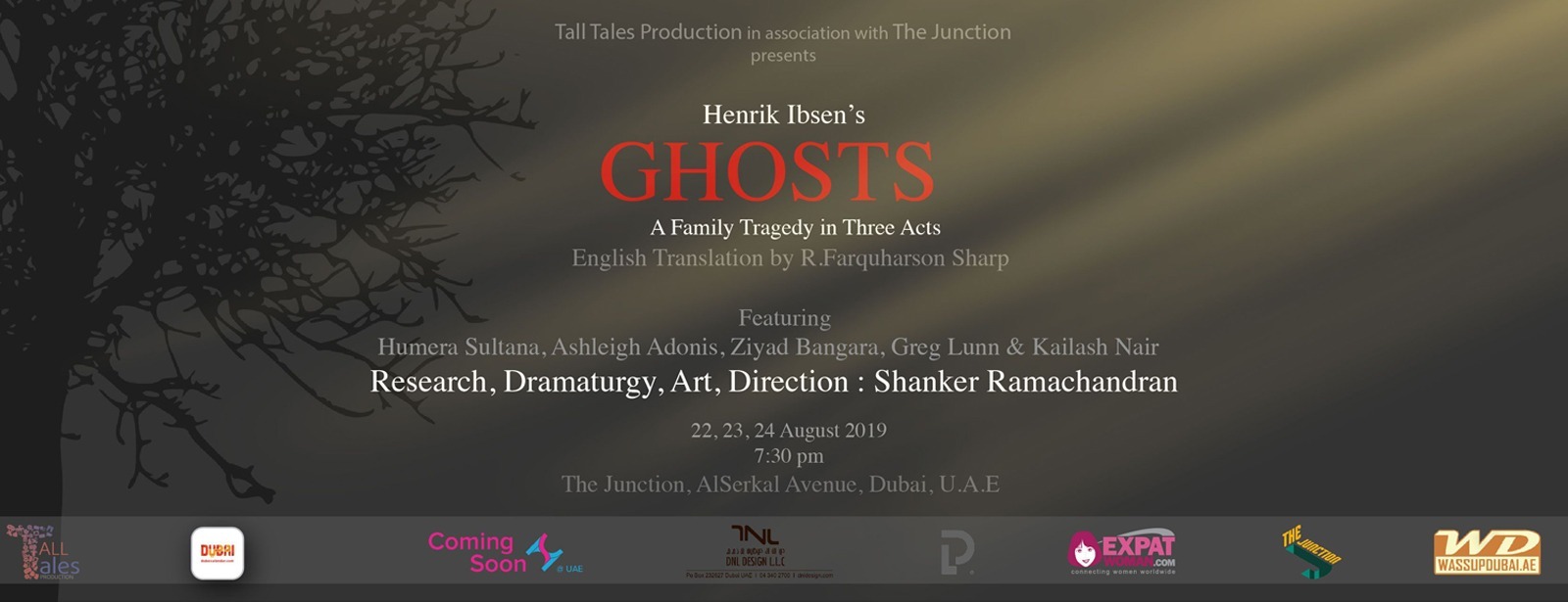 Ghosts by Henrik Ibsen at The Junction - Coming Soon in UAE   