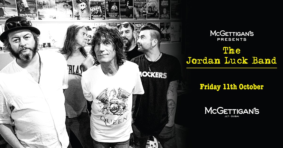 The Jordan Luck Band at McGettigan’s - Coming Soon in UAE   