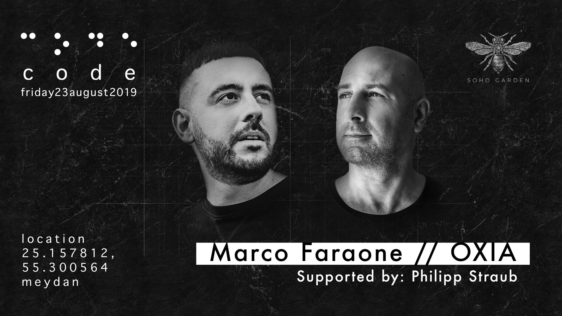 Code DXB – Marco Faraone and OXIA - Coming Soon in UAE   