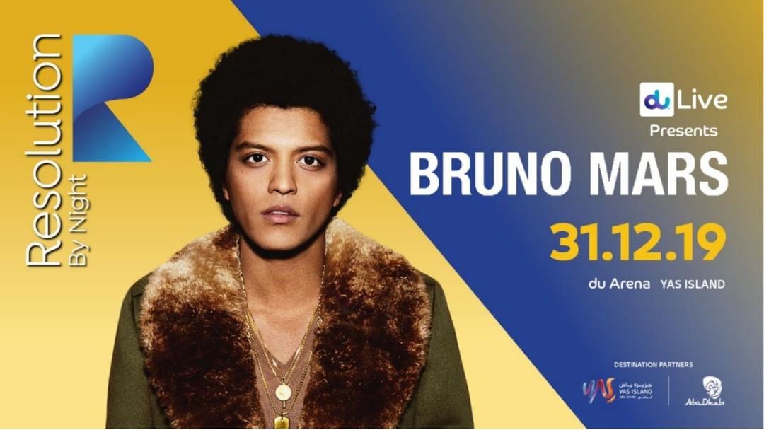 Resolution by Night 2019: Bruno Mars - Coming Soon in UAE   