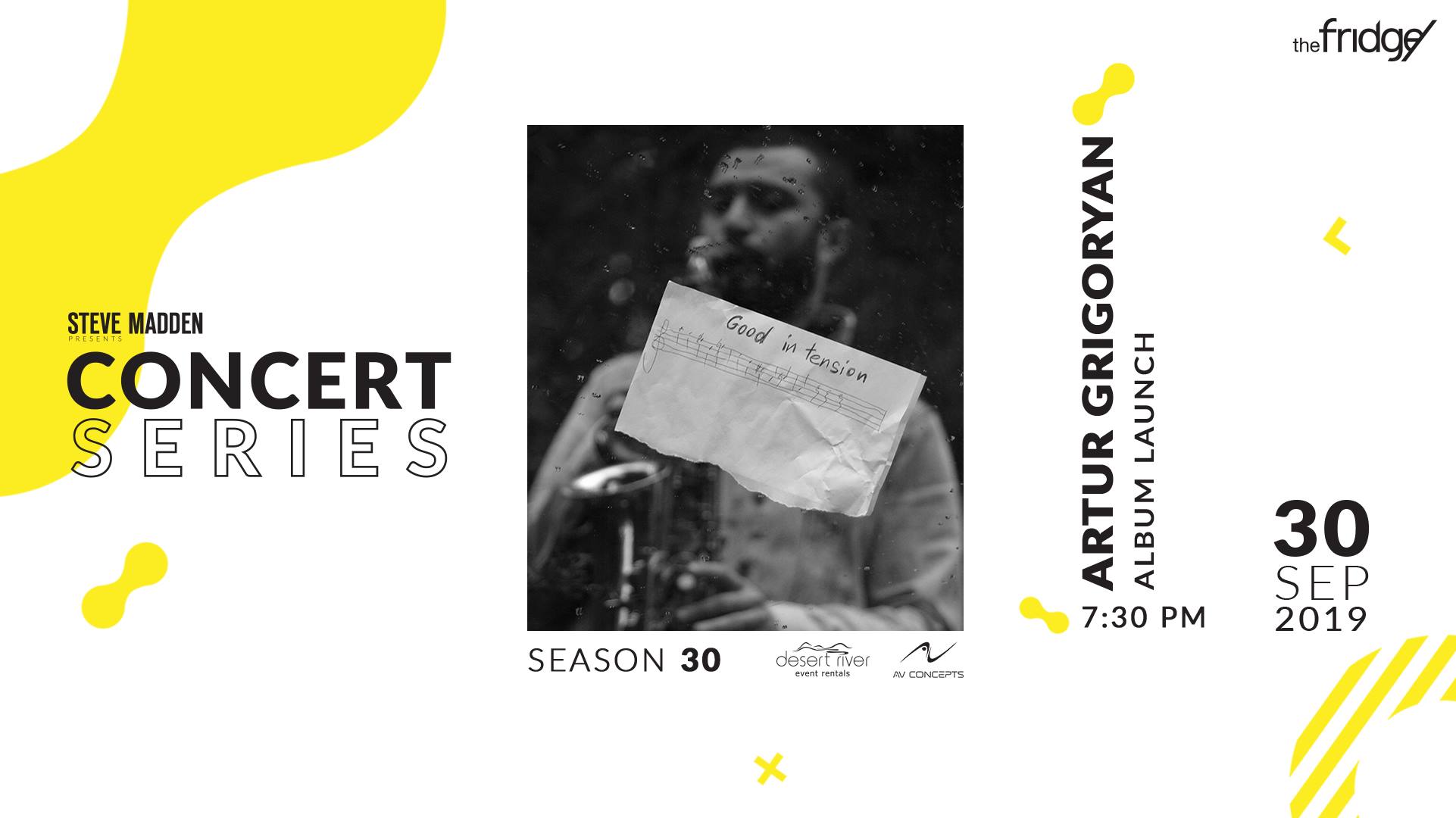 The Fridge Concert Series: Artur Grigoryan Album Launch - Coming Soon in UAE   