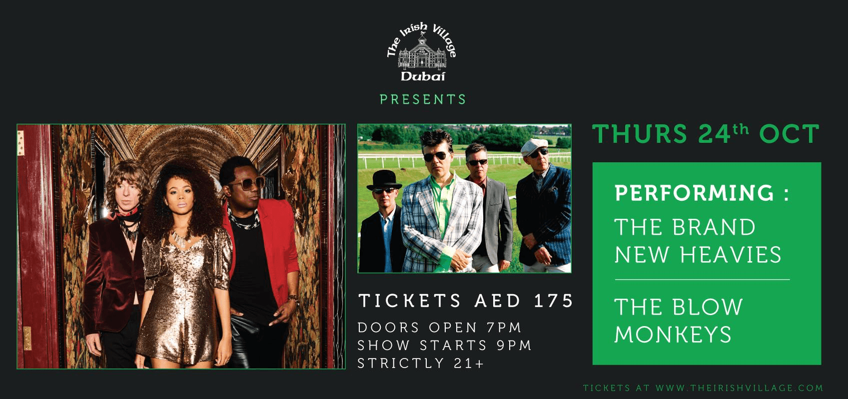 The Brand New Heavies and The Blow Monkeys at The Irish Village - Coming Soon in UAE   