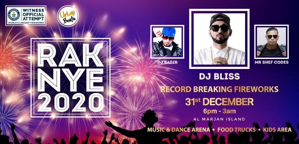 RAK NYE – Urban Party & Record-Breaking Fireworks 2019 - Coming Soon in UAE   