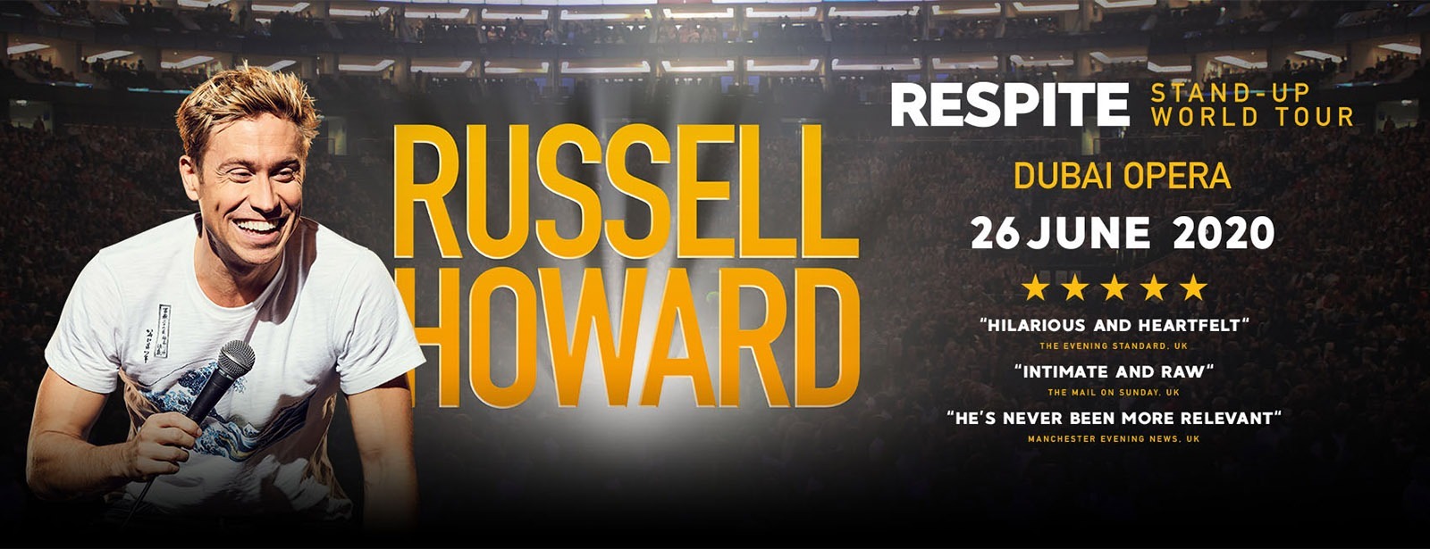 Russell Howard at Dubai Opera - Coming Soon in UAE   