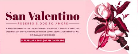 San Valentino at Roberto’s Restaurant & Lounge - Coming Soon in UAE   