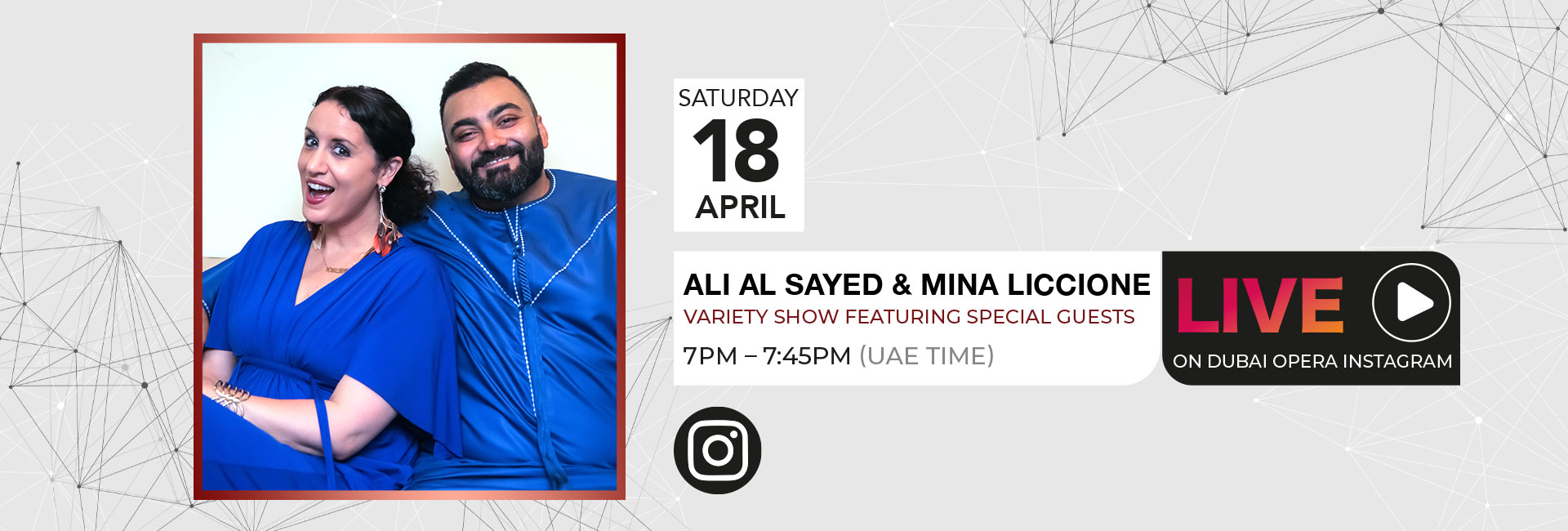 Comedy Variety Show with Ali Al Sayed and Mina Liccione - Coming Soon in UAE   