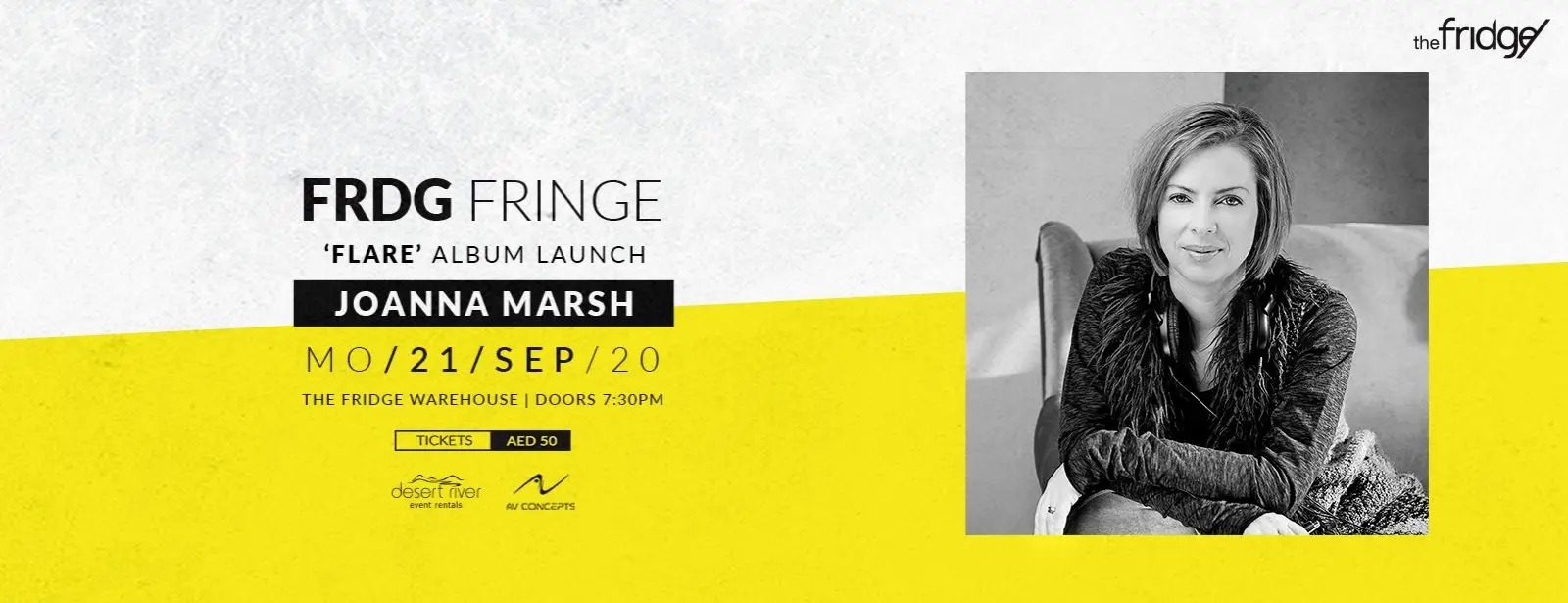 Joanna Marsh “Flare” Album Launch at The Fridge - Coming Soon in UAE   