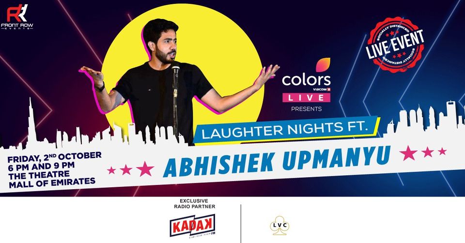 Laughter Nights ft Abhishek Upmanyu at Mall of the Emirates - Coming Soon in UAE   