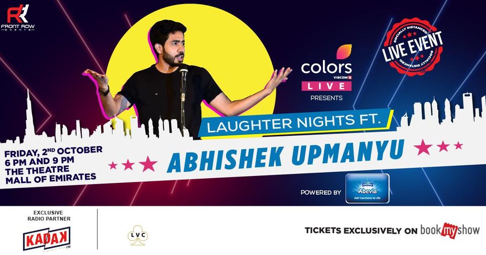 Colors Live Laughter Nights ft Abhishek Upmanyu - Coming Soon in UAE   