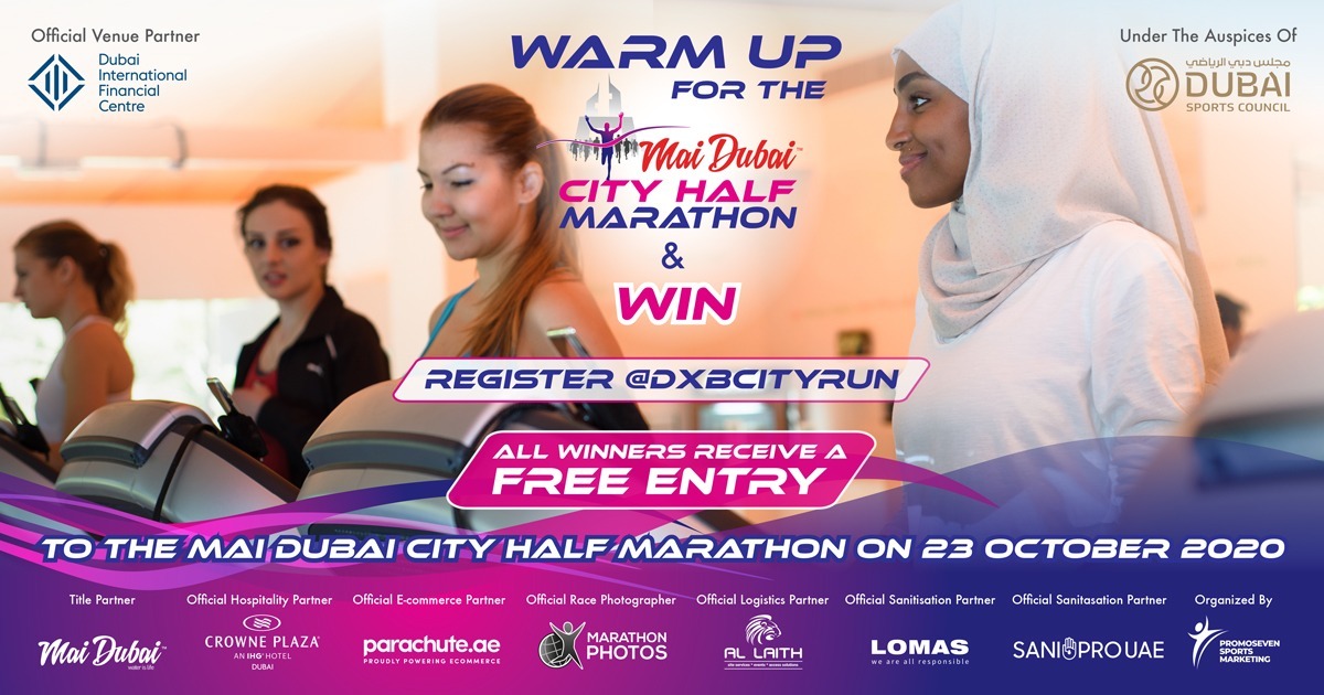 Mai Dubai City Half Marathon Warm Up - Coming Soon in UAE   