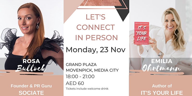 Let’s connect IN-PERSON - Coming Soon in UAE   