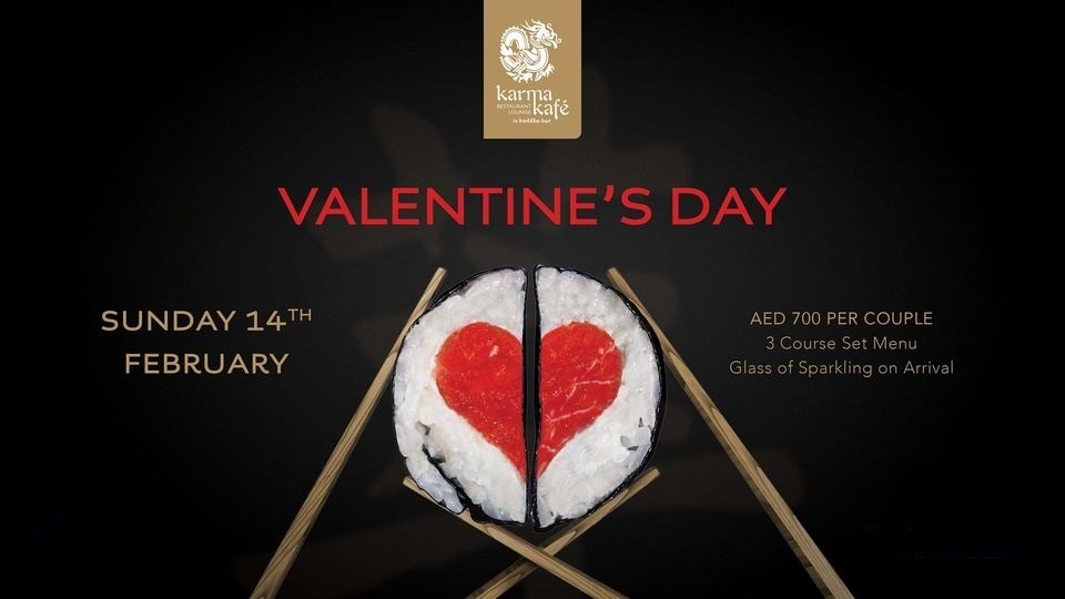 Valentine’s Day dinner at Karma Kafe - Coming Soon in UAE   