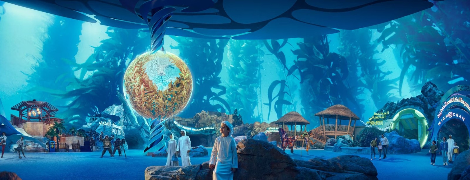 SeaWorld Abu Dhabi - List of venues and places in Abu Dhabi