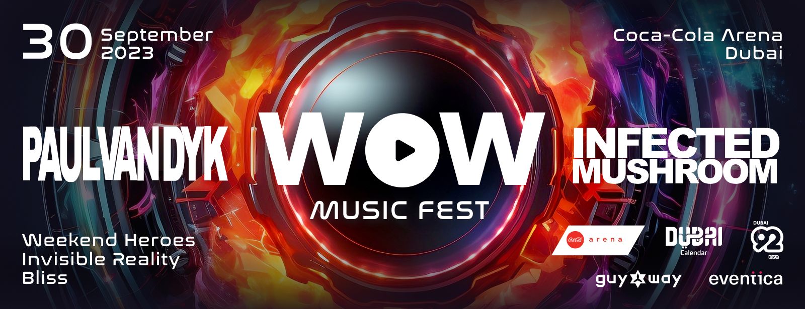 WOW Music Fest – Paul van Dyk and Infected Mushroom Live in Coca-Cola Arena, Dubai - Coming Soon in UAE   