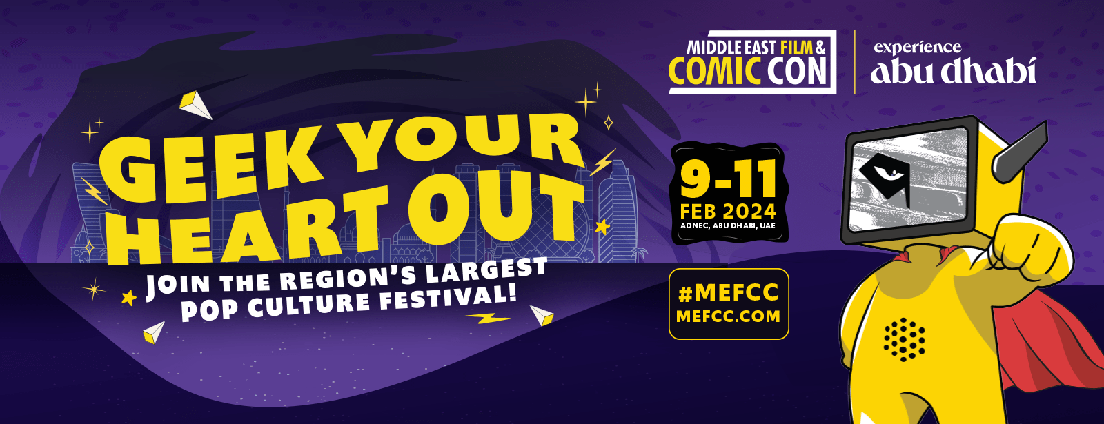 Middle East Film & Comic Con 2024 (MEFCC) in Abu Dhabi - Coming Soon in UAE   